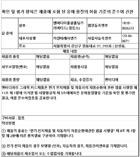 Korea RoHS mark