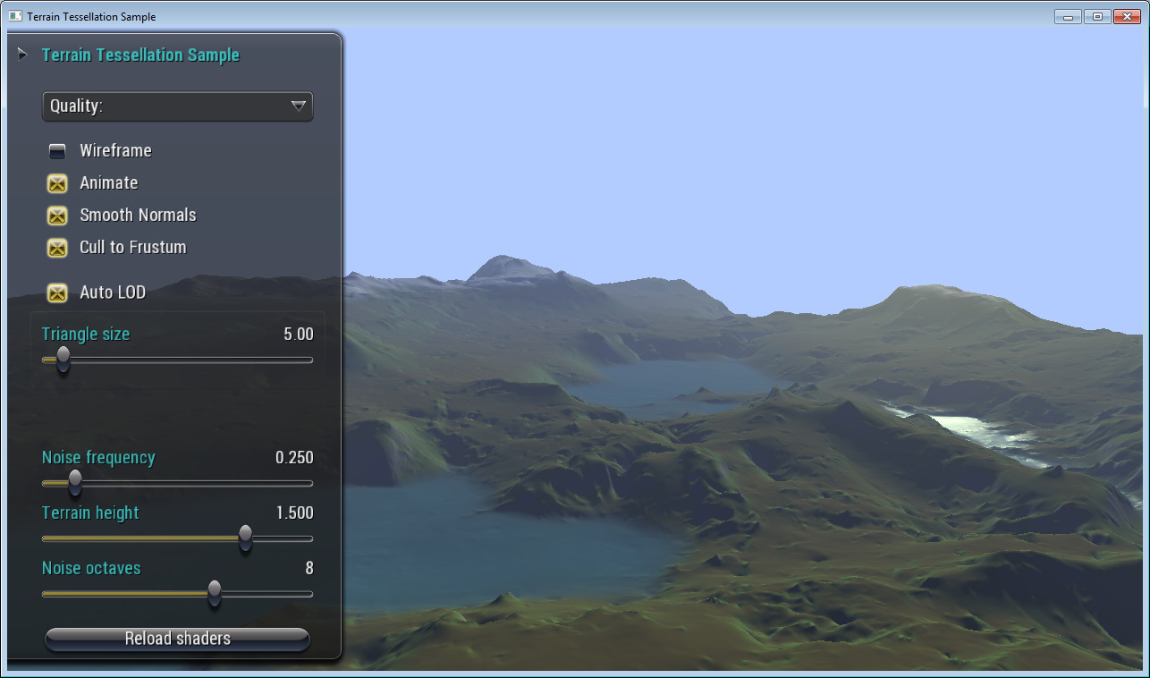 Terrain Tessellation Sample