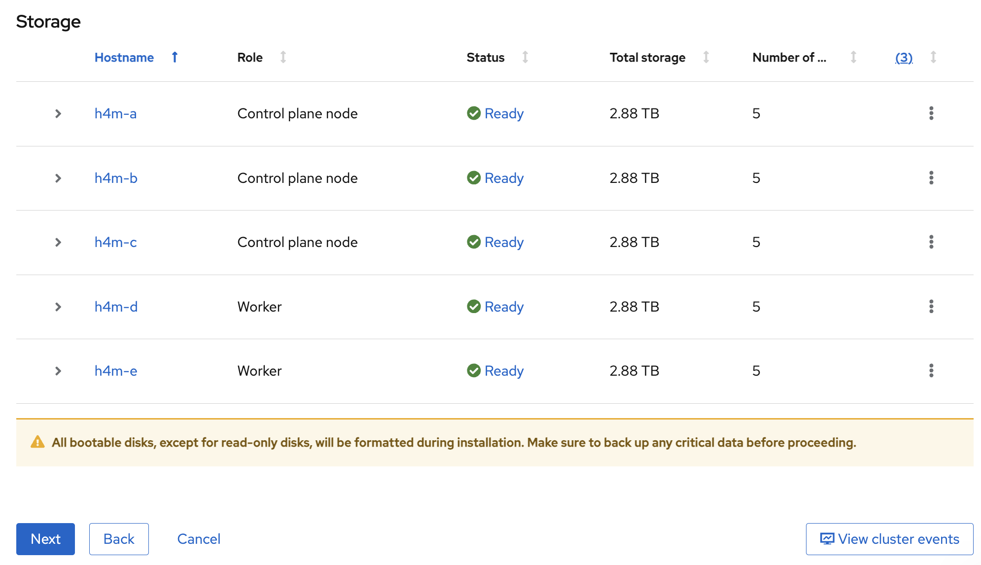 picture of default storage settings