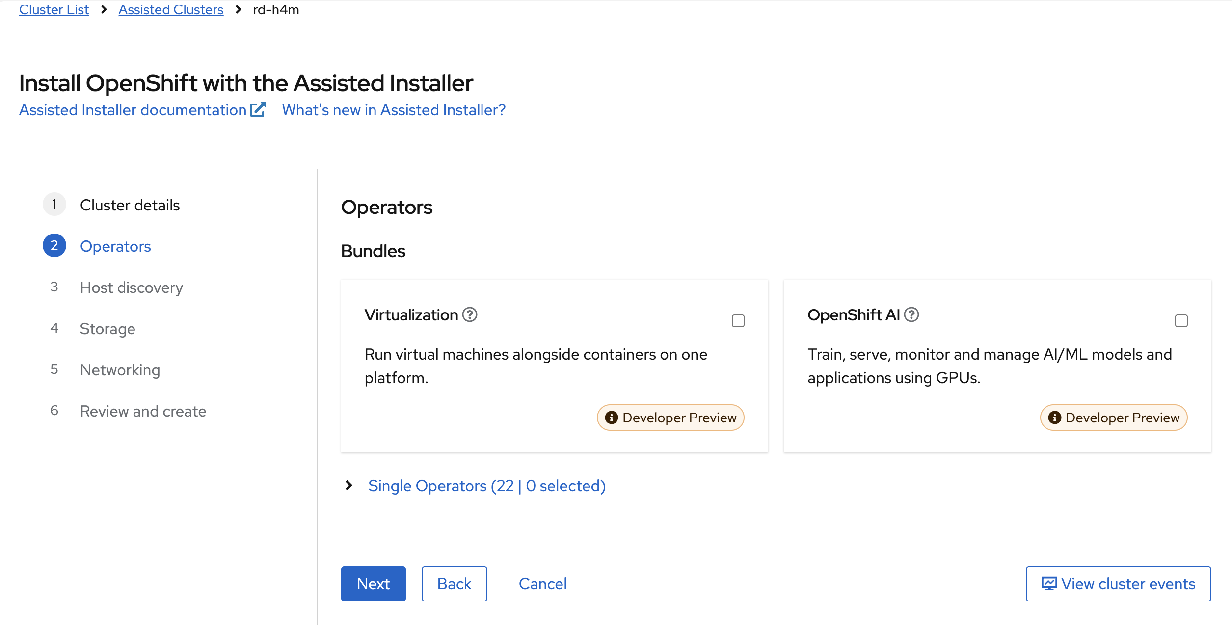 picture of the OpenShift Additional Operators