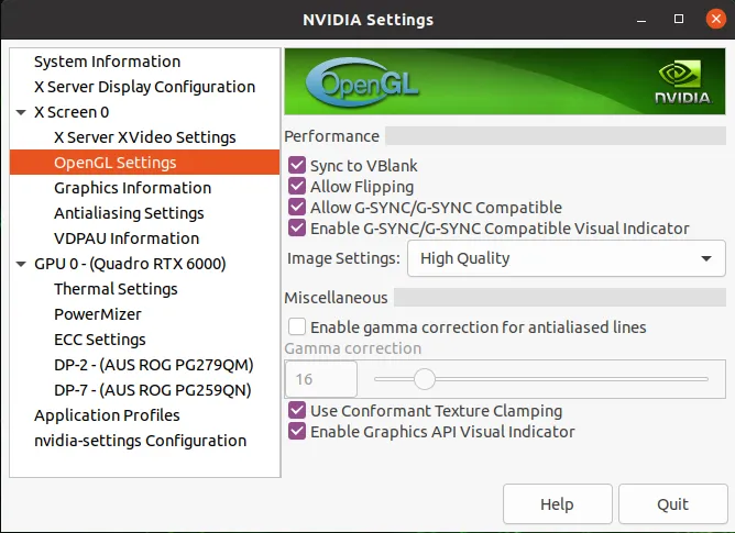Enable Visual Indicator for the current display