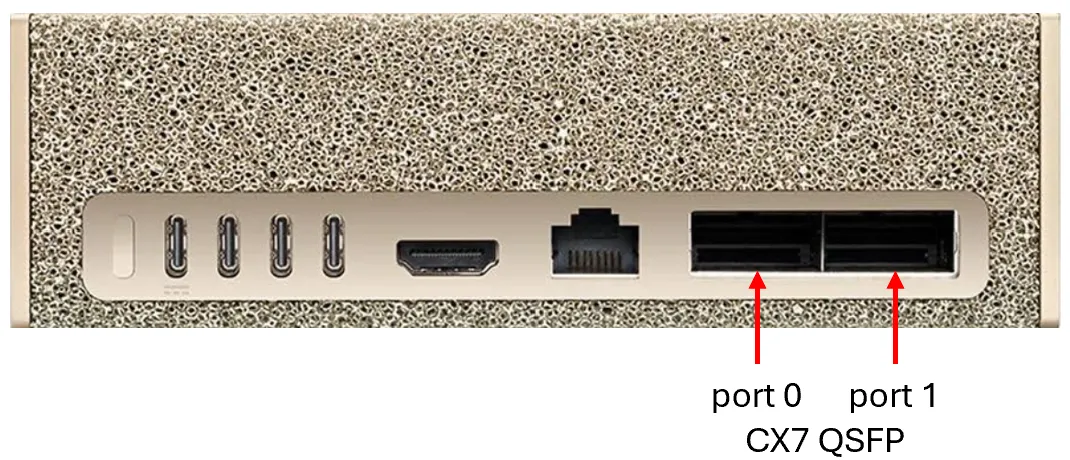 DGX Spark CX7 QSFP Ports