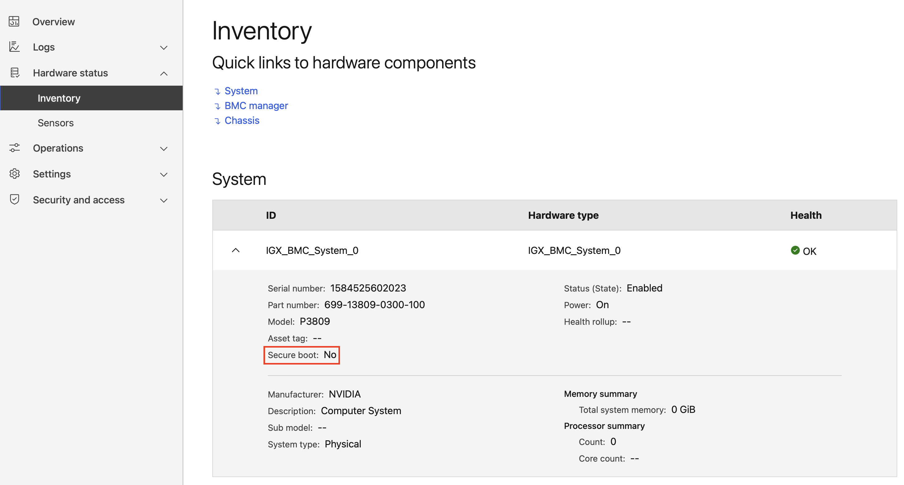 BMC ERot/Non-ERot identification