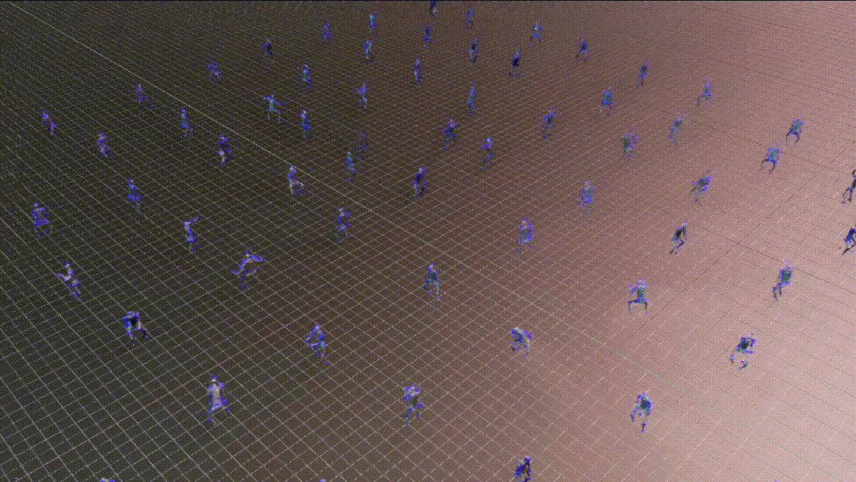 visualization of training the policy