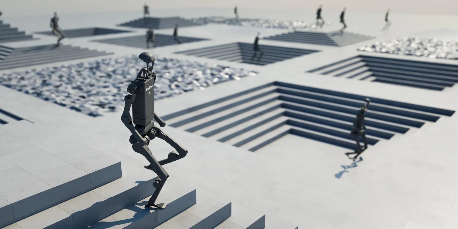 H1 Humanoid example using Isaac Lab