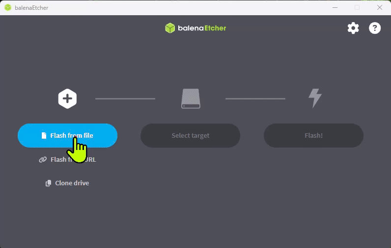 Etcher flash animation