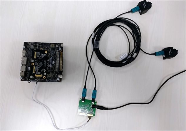 Two sensor connected to a Jetson device with MAX9295 and MAX9296