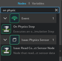 On Physics Step node added to graph