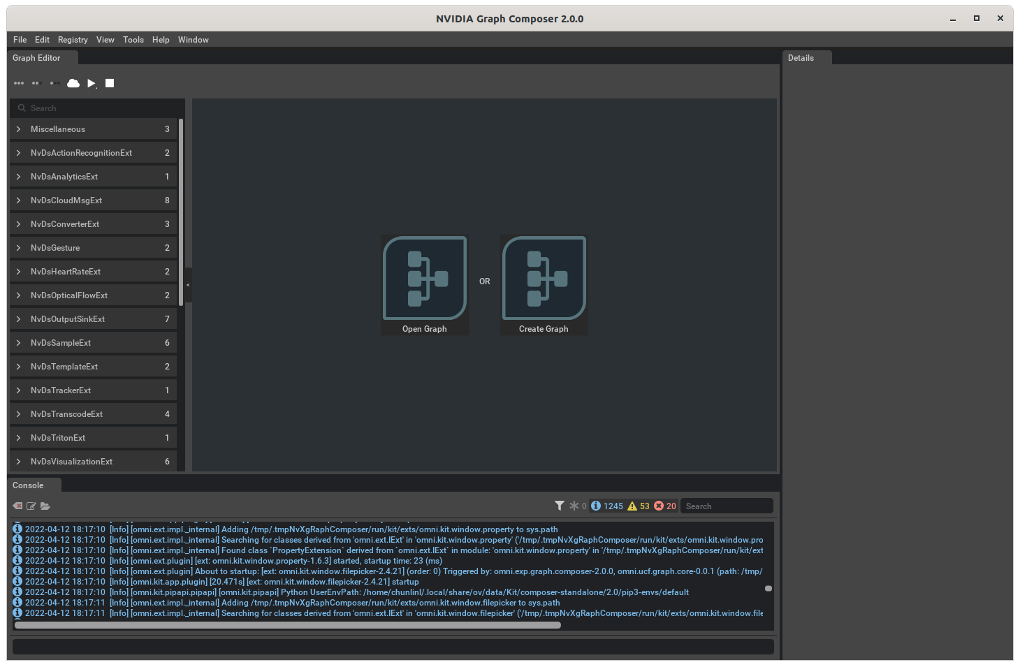 Graph Composer Default View