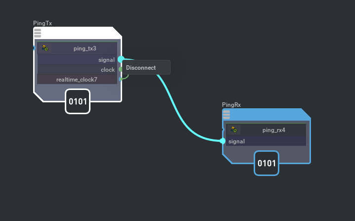 remove the connection from a video decoder to a video renderer using context menu