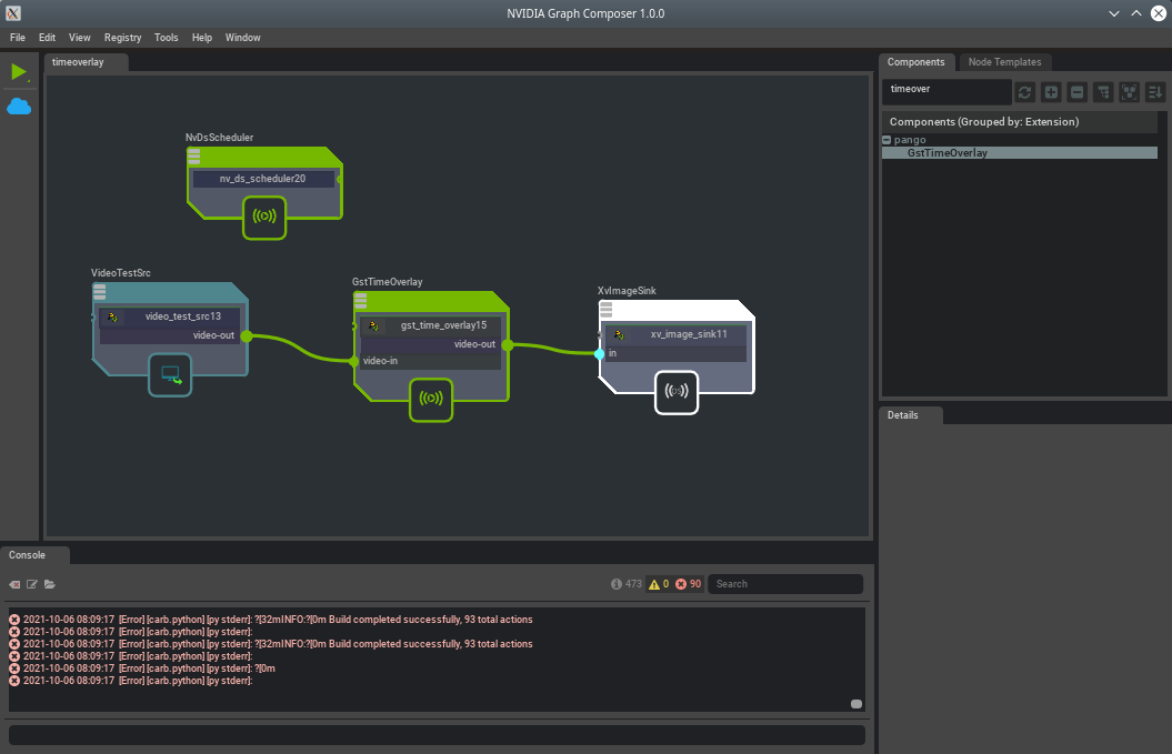 Graph Composer Development Workflow Graph Creation