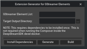 Generate Gstreamer Extension