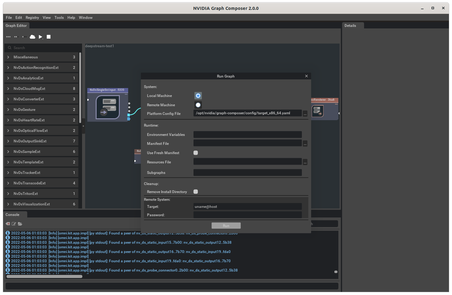 Graph Composer Local Run