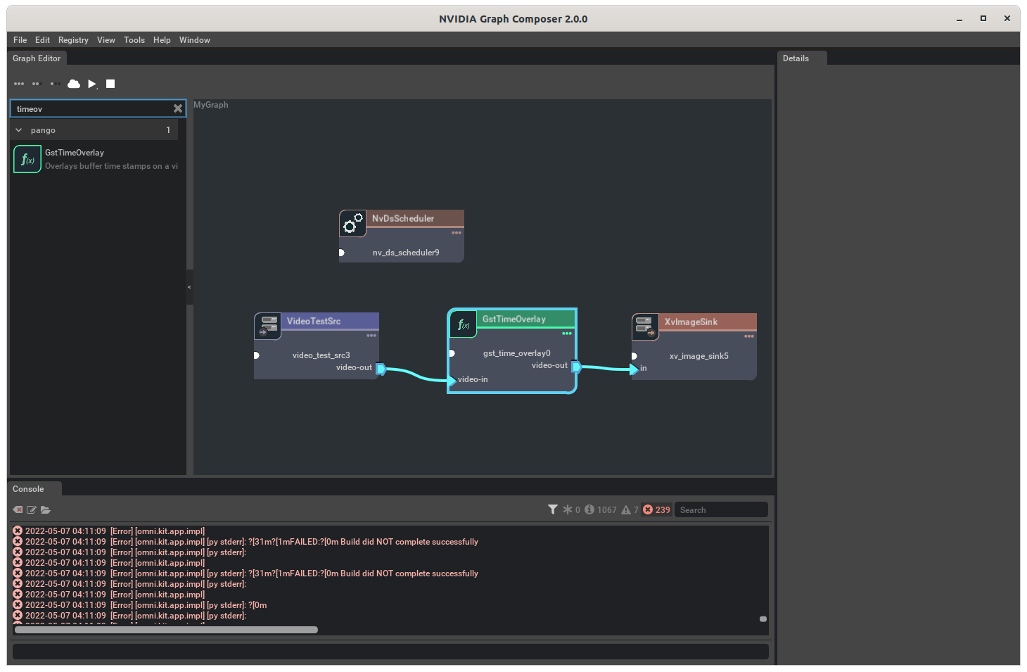 Graph Composer Development Workflow Graph Creation