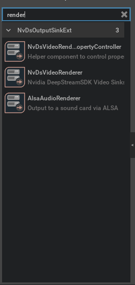 Filtering with the search bar.