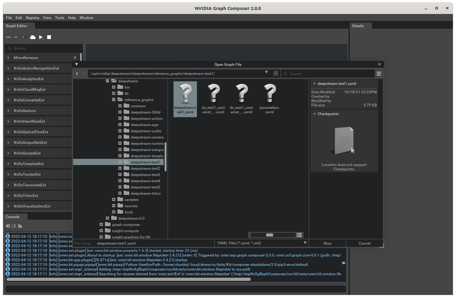 Graph Composer Open Graph