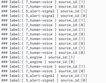 sample output for deepstream audio