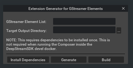 Generate Gstreamer Extension
