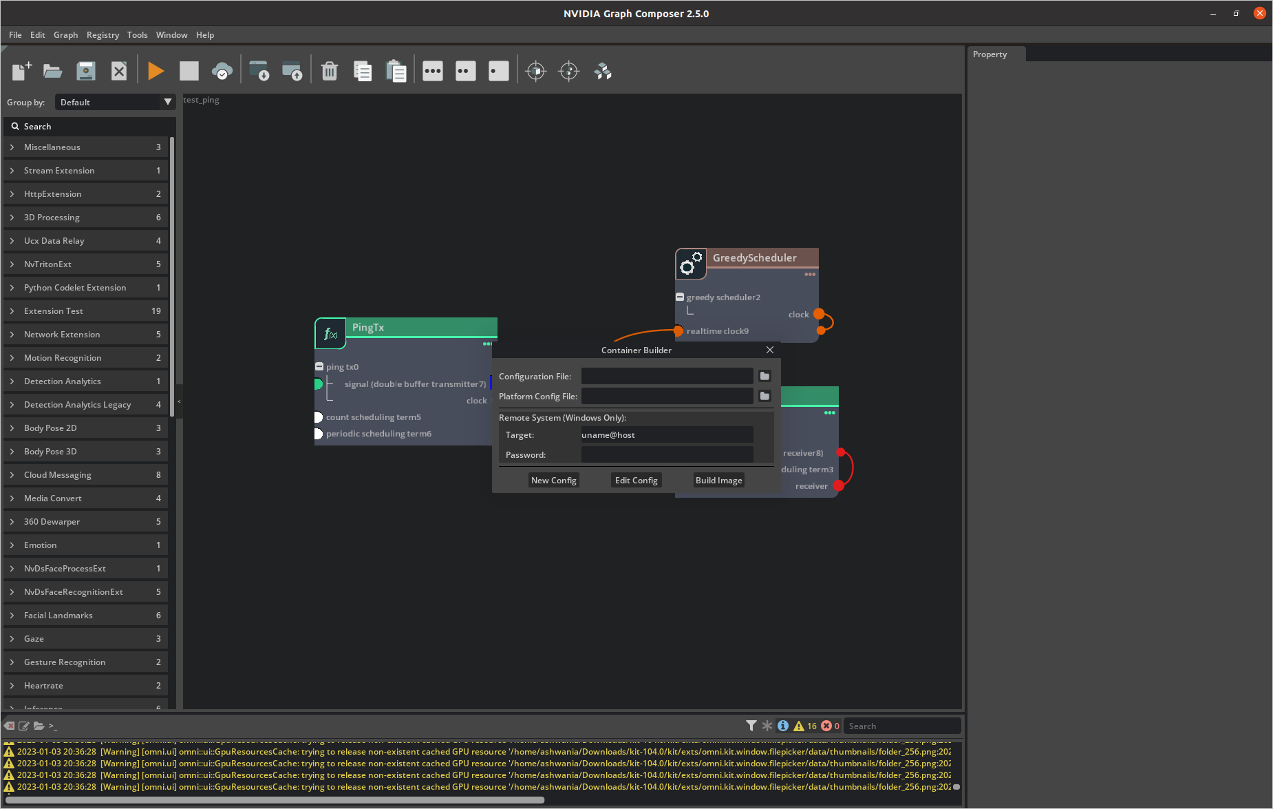 Graph Composer Container Builder Launch