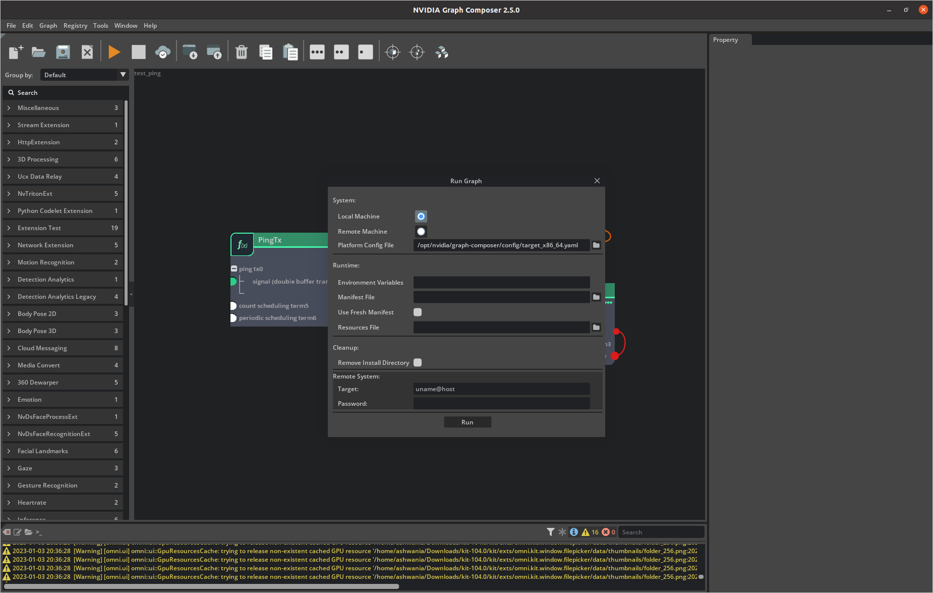 Graph Composer Local Run