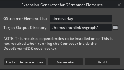 Generate Gstreamer Extension
