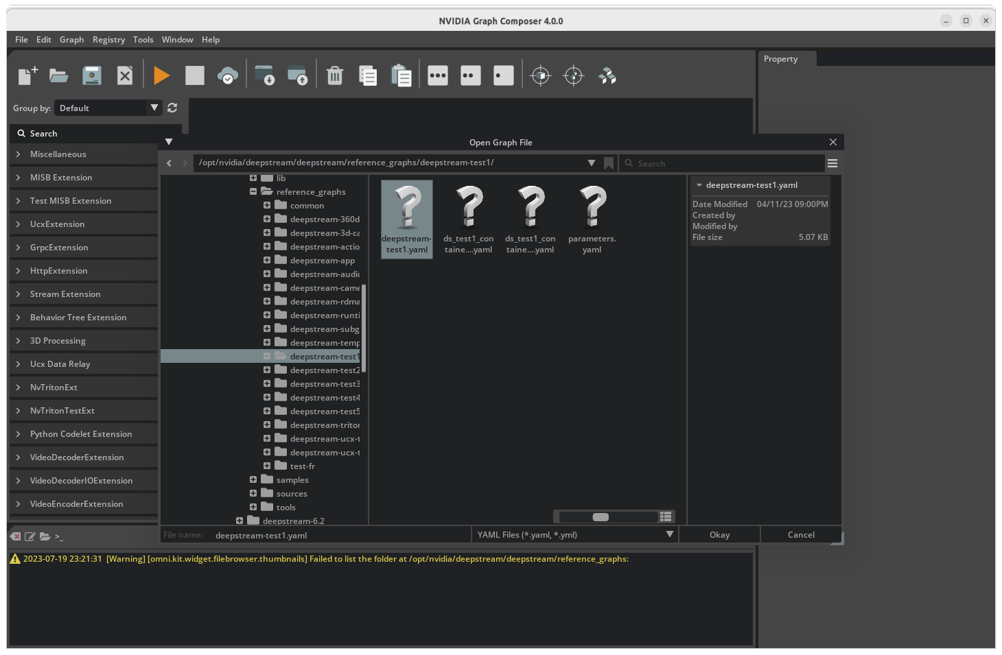 Graph Composer Open Graph