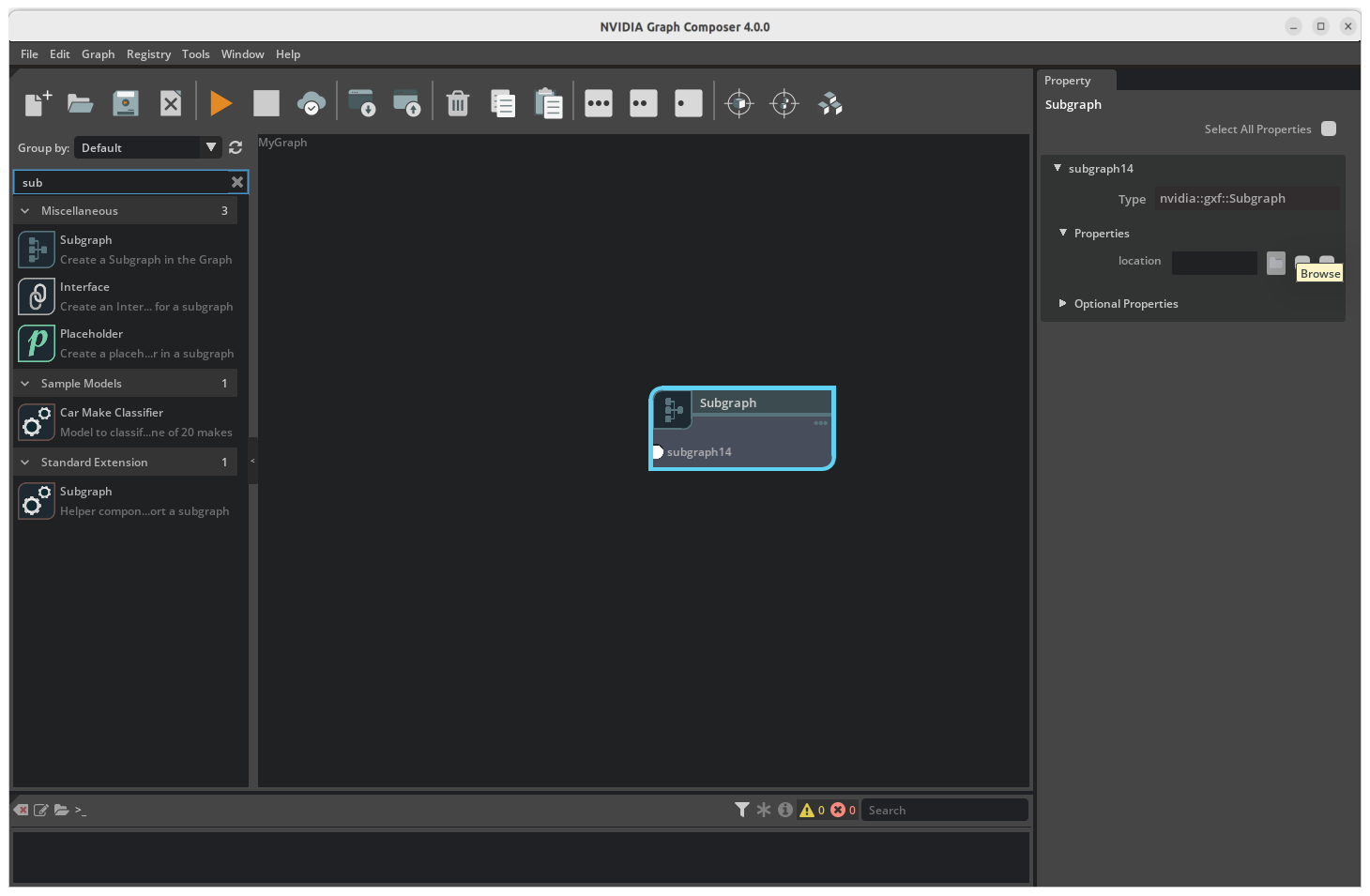 load a subgraph