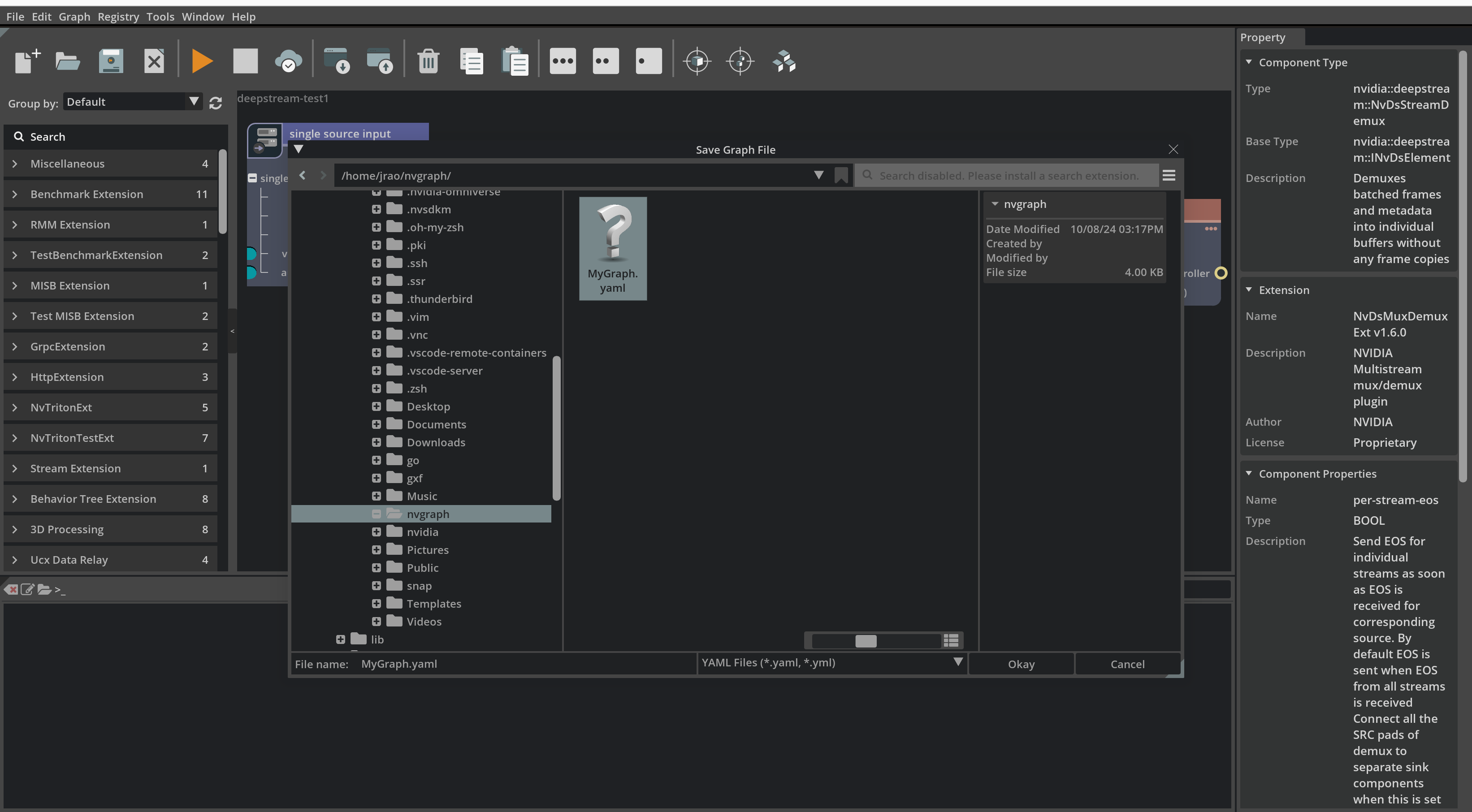 Save a Graph to a specific location of the file system