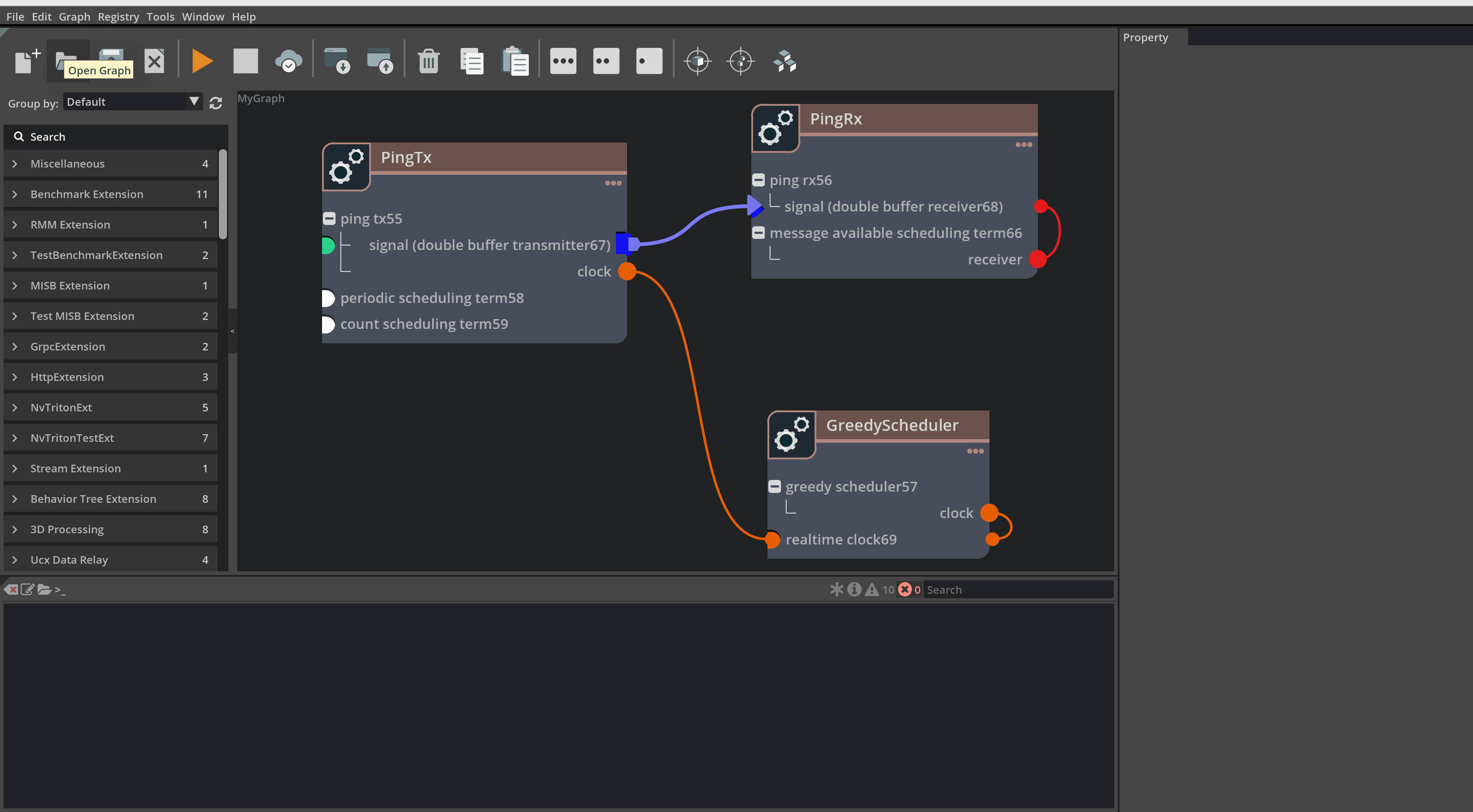 Graph Composer File Menu