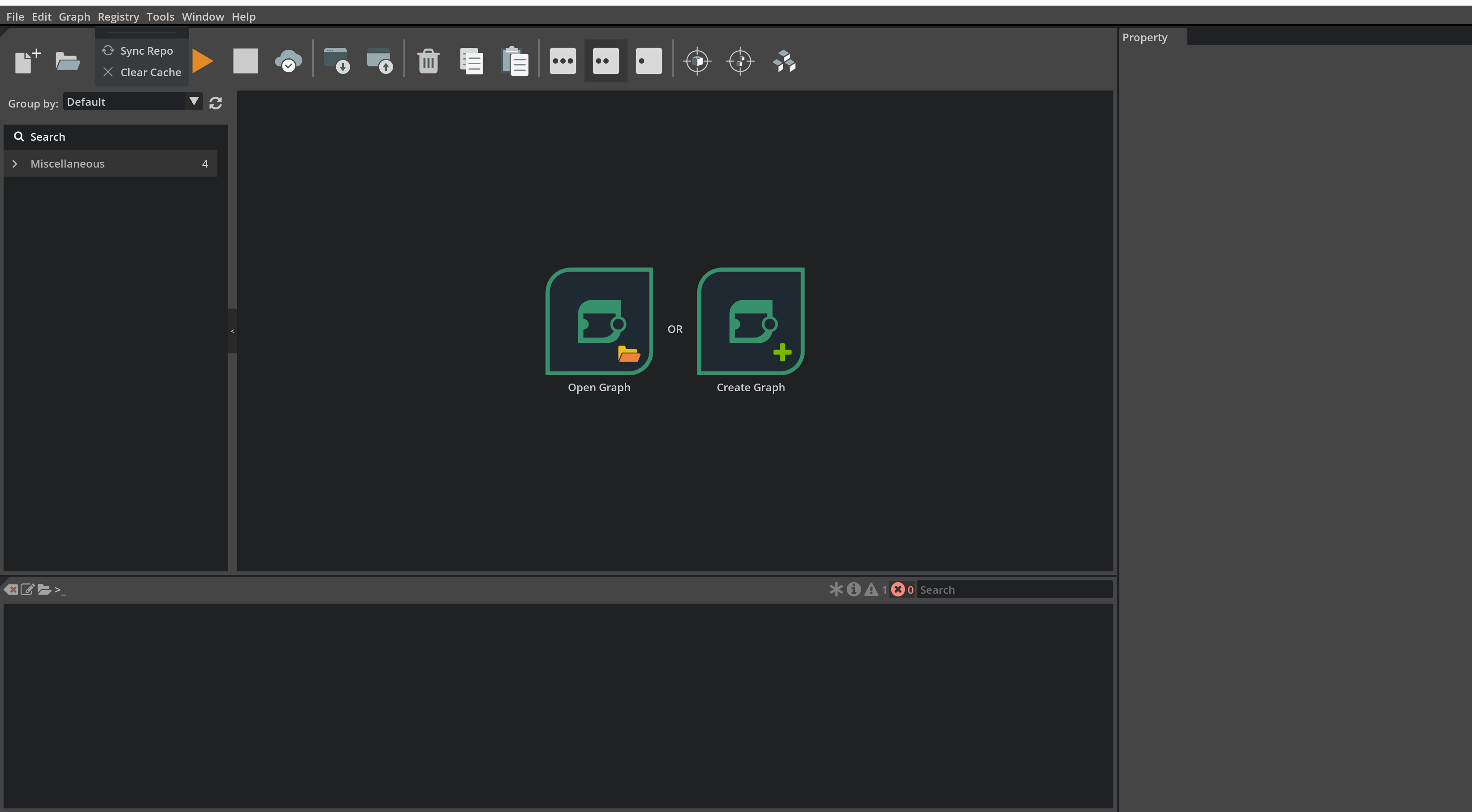 Graph Composer Registry Menu