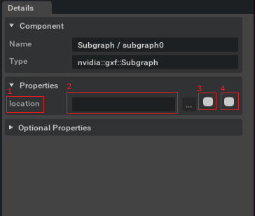 Change component properties from the Details Window