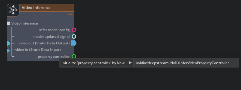 Create a component instance through context menu