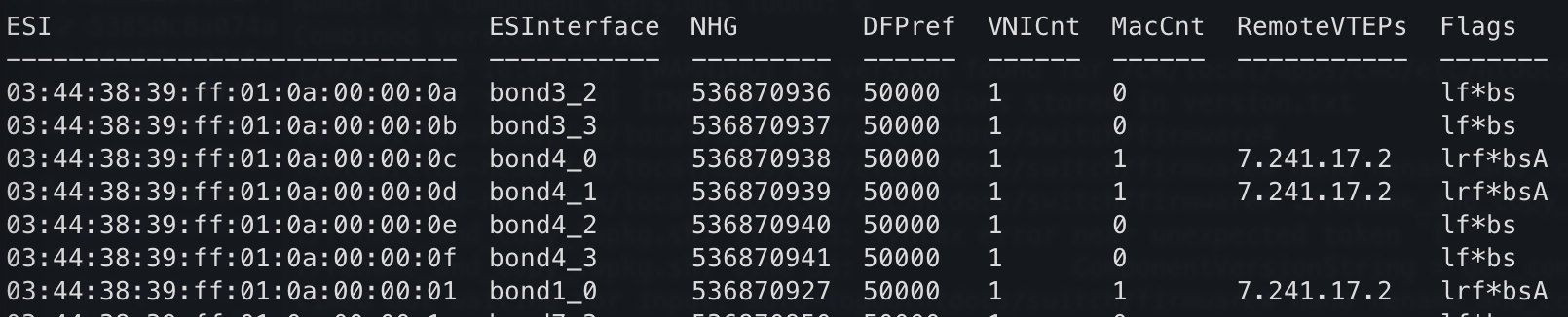 EVPN Multihoming ESI