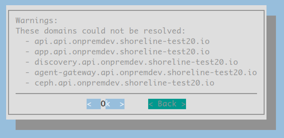 DNS Warning