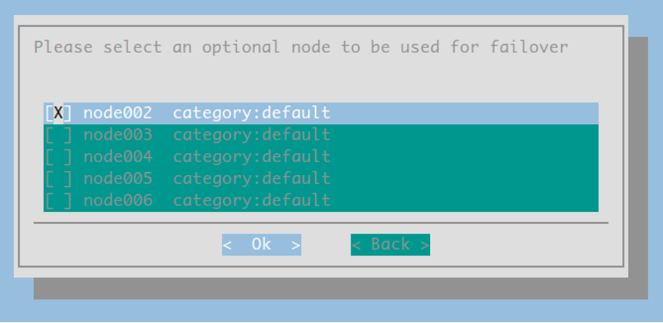 Failover Node Selection