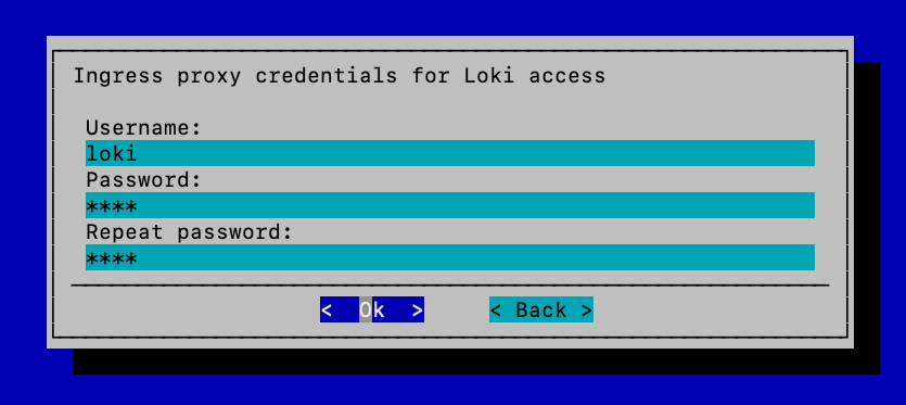 Configure Username and Password for Loki