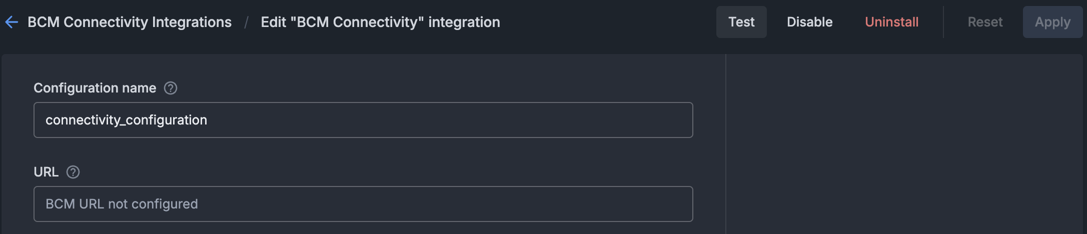 BCM Connectivity Test