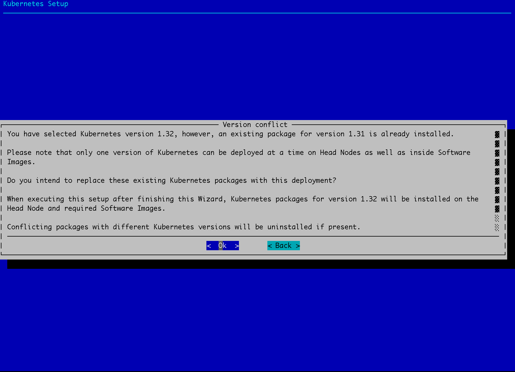 K8s Version Conflict
