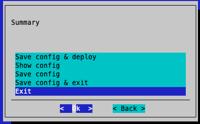 Save configuration and deploy screen with options to save and deploy PRS configuration