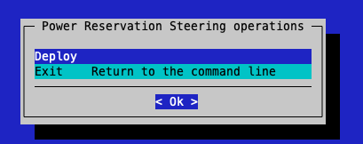 Slurm cluster selection interface showing available clusters for PRS deployment