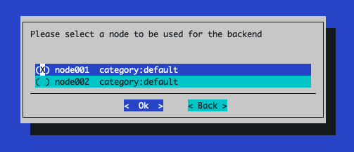 Backend Node Selection