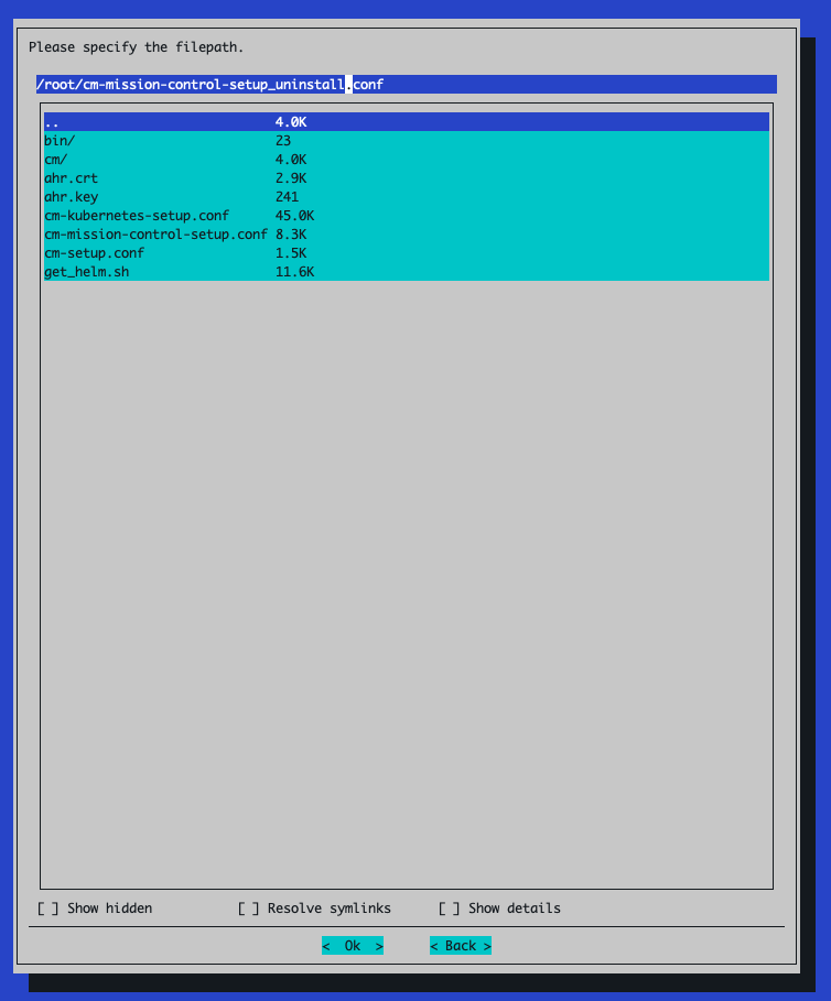 Save Configuration File