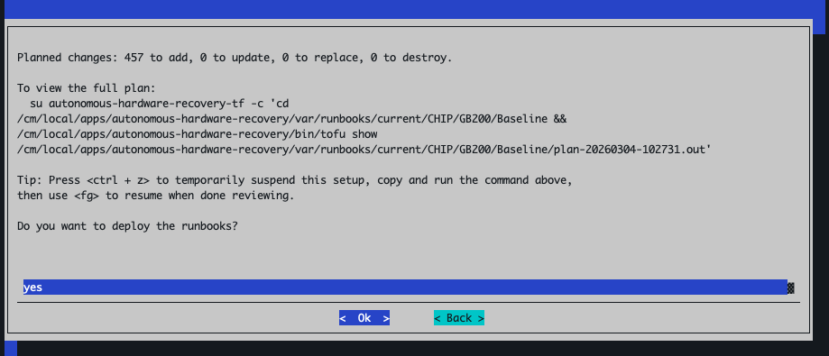 AHR TUI Runbooks Tofu Plan