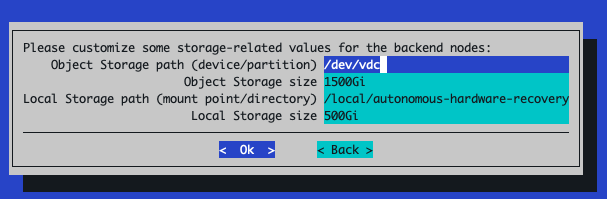 Storage Configuration