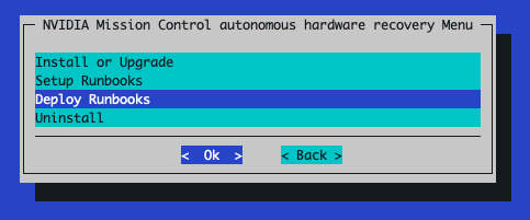 AHR TUI Wizard Deploy Runbooks