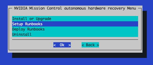 AHR TUI Wizard Setup Runbooks
