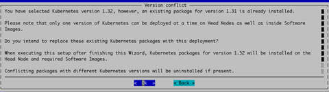 Ignore the following message if it appears