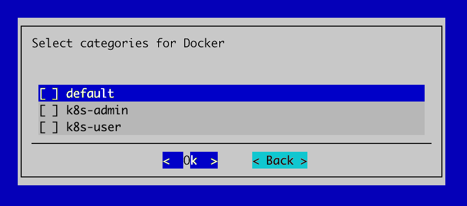 Categories for Docker