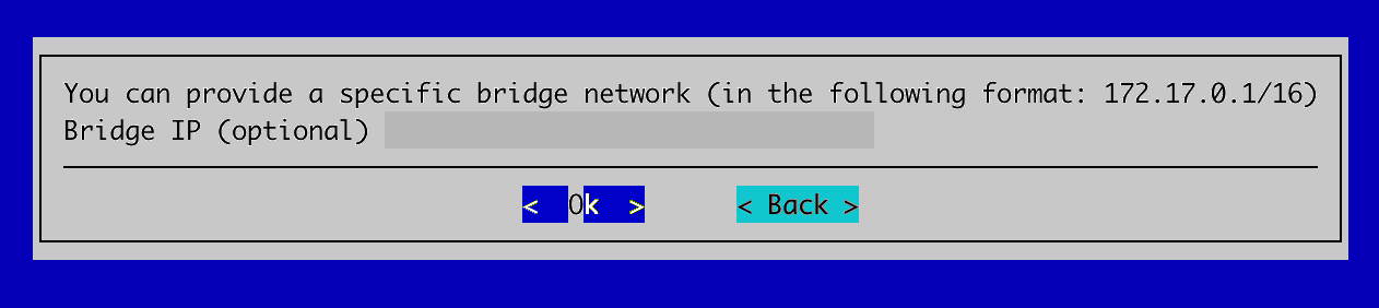 Bridge network configuration