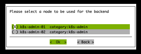 Backend Node Selection